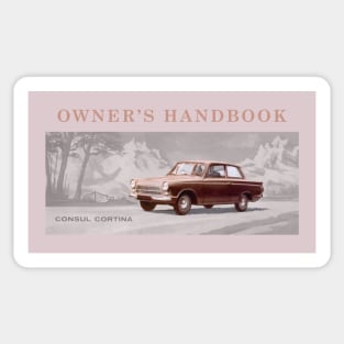 FORD CONSUL CORTINA - owner's handbook Sticker